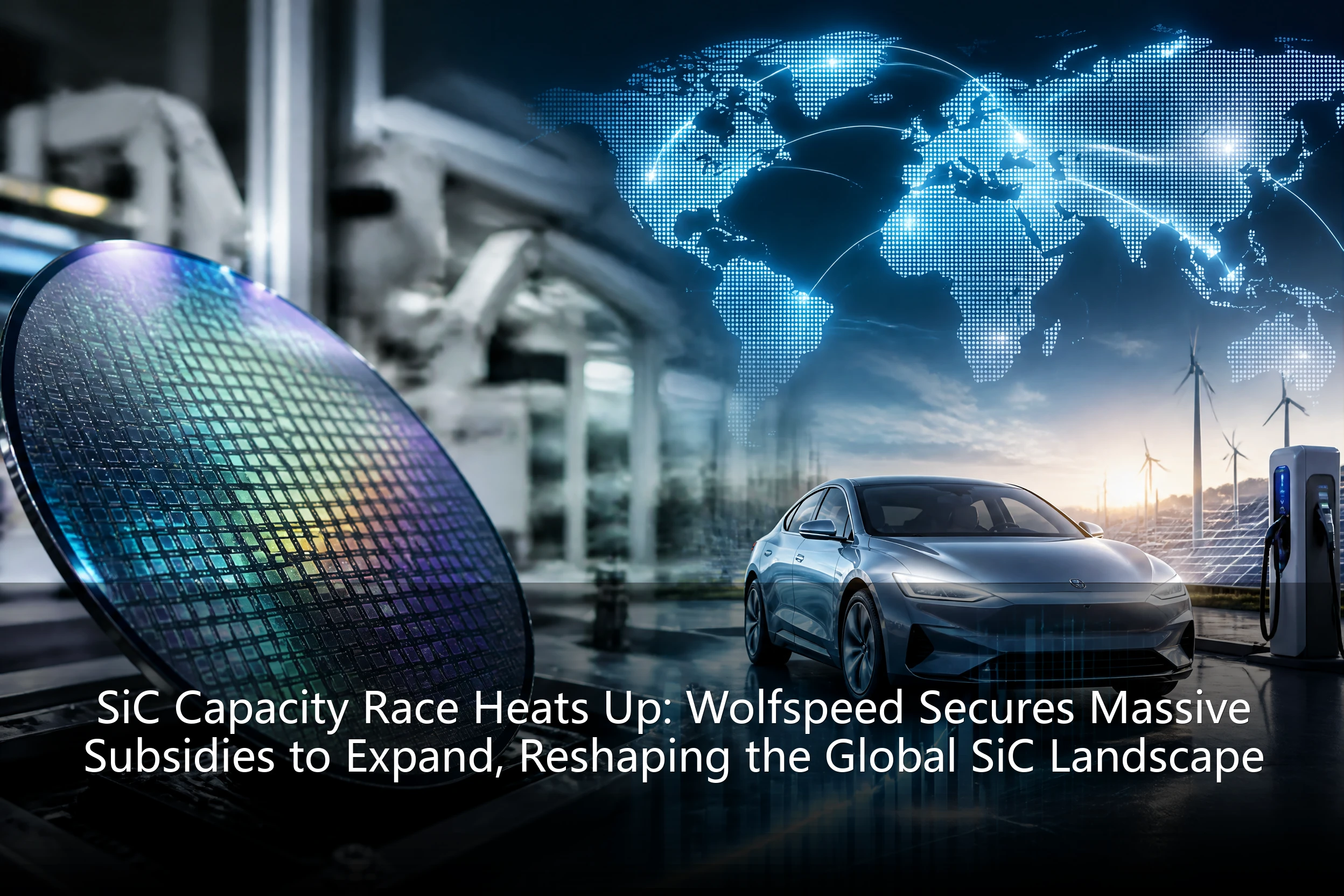 SiC Capacity Race Heats Up: Wolfspeed Secures Massive Subsidies to Expand, Reshaping the Global SiC Landscape