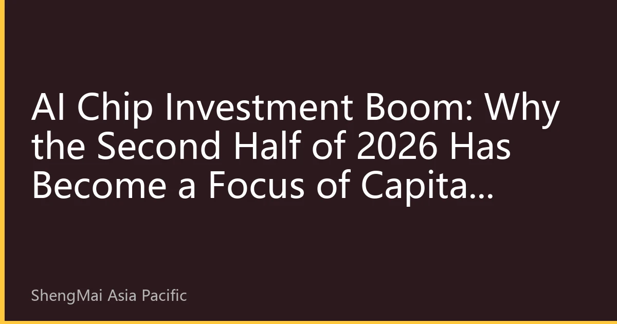 AI Chip Investment Boom: Why the Second Half of 2026 Has Become a Focus of Capital Pursuit
